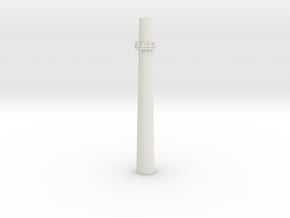 Industrial Smoke Stack 1/35 in White Natural Versatile Plastic