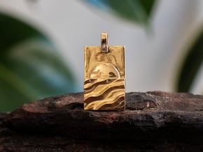 Sunrise pendant in Polished Bronze