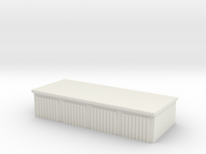 4 Slots Garage 1/48 in White Natural Versatile Plastic