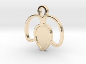 Tulip (Version 1) - Pendant in 14k Gold Plated Brass