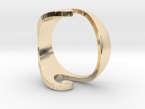 WaveRing-Air (buy with WaveRing Water) in 14k Gold Plated Brass: 6 / 51.5
