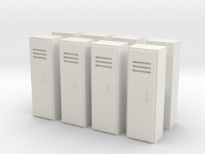 Locker (x8) 1/100 in White Natural Versatile Plastic