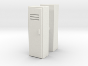 Locker (x2) 1/72 in White Natural Versatile Plastic
