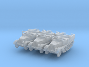 Sdkfz 11 (open) (window up) (x3) 1/200 in Smooth Fine Detail Plastic
