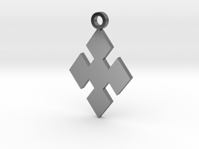 Cosplay Charm - Diamonds in Polished Silver