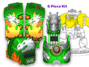 Dragon Head: Full Atlas Pattern Kit in Tan Fine Detail Plastic