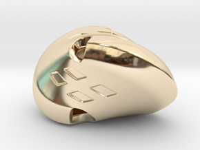 Oloid Dice in 14K Yellow Gold