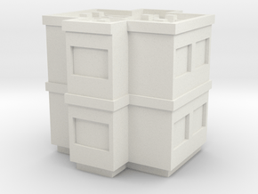 Small Stackable Office Upper Floors (Ducts) in White Natural Versatile Plastic