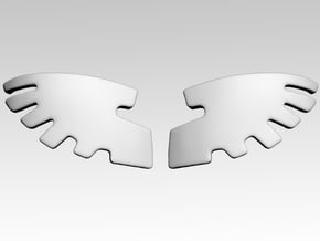 Hawk Wing Shoulder Icons x50 in Tan Fine Detail Plastic