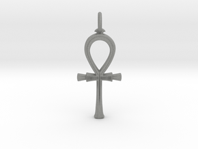 Ancient Egyptian Ankh pendant in Gray PA12