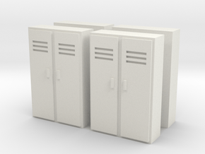 Double Locker (x4) 1/100 in White Natural Versatile Plastic