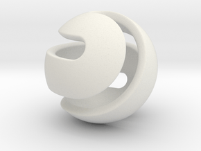 Hexasphericon Pendant-Sphere in White Natural Versatile Plastic