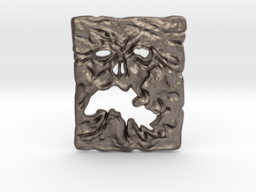 NECRONOMICON Evil Dead 2 Pendant ⛧ VIL ⛧ in Polished Bronzed-Silver Steel: Large