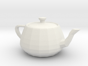 Utah teapot 3d in White Natural Versatile Plastic