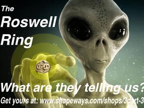 They are here! The Roswell Ring in Polished Bronzed-Silver Steel: 10 / 61.5