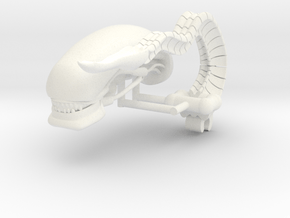 XENOMORPHE HEAD AND TAIL  in White Processed Versatile Plastic