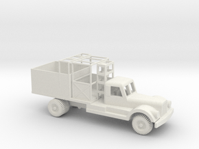1/64 Scale Diamond T Ice Delivery Truck in White Natural Versatile Plastic