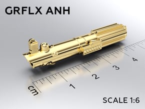 GRFLX ANH keychain in Natural Brass: Medium