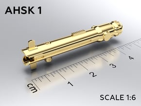 AHSK 1 keychain in Natural Brass: Medium