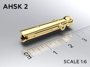 AHSK 2 keychain in Natural Brass: Medium