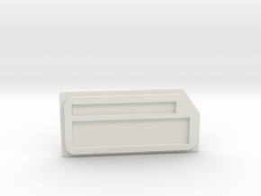 Prototype SX350 Box Mod Lid in White Natural Versatile Plastic