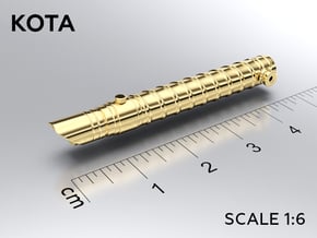 KOTA keychain in Natural Brass: Medium