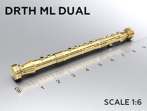 DRTH ML DUAL keychain in Natural Brass: Medium