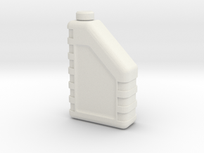 Motor Oil Bottle 1/12 in White Natural Versatile Plastic
