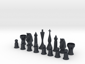 October Chess Set Redux in Black PA12