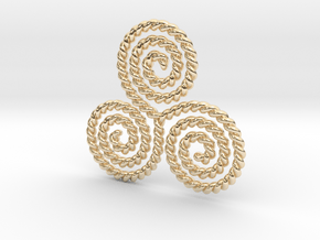 Unitary Triskelion LH in 14K Yellow Gold