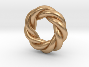 Twisted Octagram Ring LH in Natural Bronze