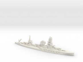 Japanese Ise-Class Battleship in White Natural Versatile Plastic: 1:1200