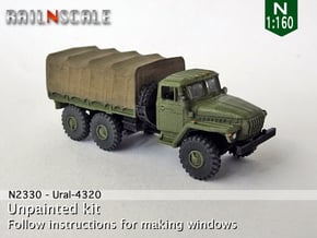 Ural-4320 (N 1:160) in Smooth Fine Detail Plastic