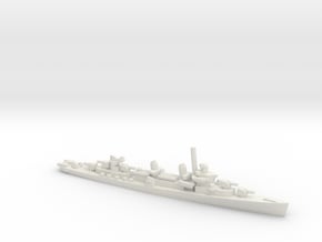 US Fletcher-Class Destroyer (v2) in White Natural Versatile Plastic: 1:1200