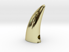 Tooth Pendant in 18K Yellow Gold