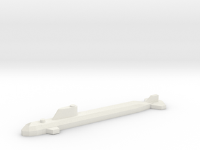 Nuclear Attack Submarine, SSN. in White Natural Versatile Plastic