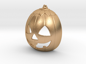 Halloween 3 PUMPKIN Pendant ⛧VIL⛧ in Natural Bronze: Small