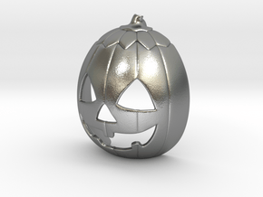 Halloween 3 PUMPKIN Pendant ⛧VIL⛧ in Natural Silver: Small