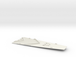 1/350 Bourgogne (1943) Bow Deck (w/out Shields) in White Natural Versatile Plastic