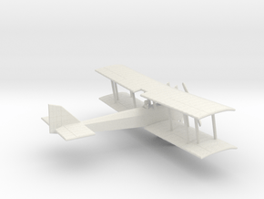 Airco D.H.6 (late version, various scales) in White Natural Versatile Plastic: 1:144