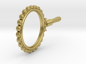 magnifier no glass in Natural Brass