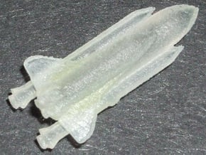 1/350 NASA Space Shuttle (3mm Hollowed) in Tan Fine Detail Plastic
