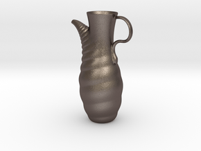 Weird Pitcher in Polished Bronzed-Silver Steel