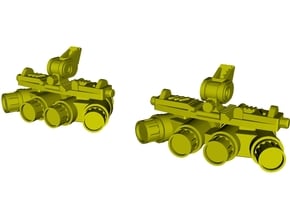 1/9 scale SOCOM NVG-18 night vision goggles x 2 in Clear Ultra Fine Detail Plastic
