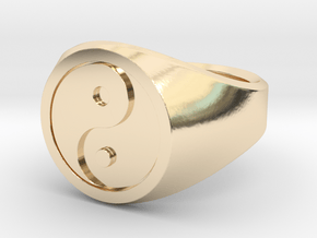 Yin Yang Ring in 14K Yellow Gold: 5 / 49