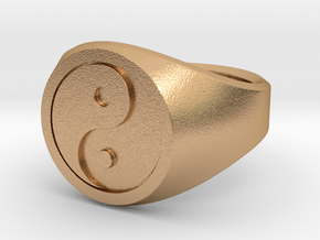 Yin Yang Ring in Natural Bronze: 5 / 49