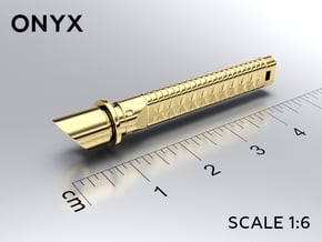 ONYX keychain in Natural Brass: Medium