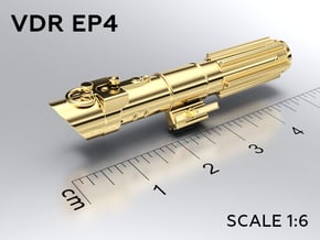 VDR EP4 keychain in Natural Brass: Medium