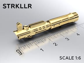 STRKLLR keychain in Natural Brass: Medium