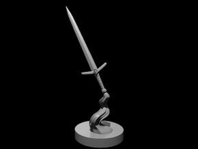 Flying Sword in Smooth Fine Detail Plastic